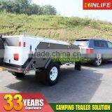 Rear Folded Hard Floor Trailer Camper Trailer for Sales