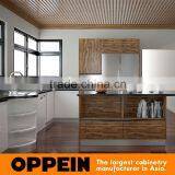 New Design U Shape Acrylic and Laminate Finish Cupboard Wooden Kitchen Cabinet With Island thumbnail-3