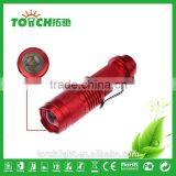 Mini Pocket Red Flashlight Super Waterproof for 14500 Bettery or 3*AAA Battery Emergency Flahslight for Outside Hiking Lamp thumbnail-3