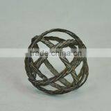 14A569MK Round Rustic Wrought Iron Ball Garden Deco Ornaments thumbnail-1