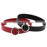 Hot Sexy Women Bijouterie Collar Punk Round Chain Goth Choker Harajuku Vintage PU Leather Neck Collar Maxi Necklaces Jewelry thumbnail-2