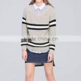 OEM Service Computer Knitted Pullover Adults Autumn Winter Varsity Sweater Women thumbnail-4