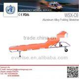 Aluminum Alloy Folding Stretcher; Medical Hospital Rigid Stretcher; 2 Section Folding Stretcher thumbnail-1