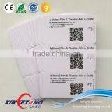 Printed Plastic Customized Keychain Combo PVC Cards With Qrcode