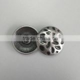 intaglio pattern fashion metal jeans button for garment