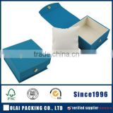 blue paper bangle box with button