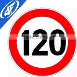 Reflective Adhesive 120 Yard Limit Road Sign