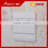 High Quality Pure White BIHU Flat Face Panel Remote Control Push Button Smart Switch thumbnail-2