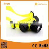 FT50 IPX8 Waterproof Plastic Underwater Diving Led Equipment Flat Led Flashlight Waterproof Torch
