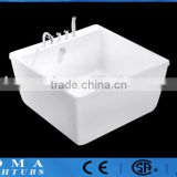 White Square Foldable Bathtub For Adults