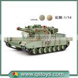 Shantou New 1:14 Simulation Remote Control 12CH 2.4G rc Battle Tank Toys in 2016 Market Supplier's Choice thumbnail-1