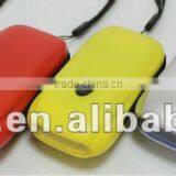 3LED Plastic Colorful Dynamo Flashlight
