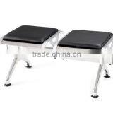 Retail Hospital Waiting Room Chair, Modern Railway Bus Station Waiting Seat With PU Cushion thumbnail-1