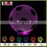 Colorful LED Glow Football 3D Illusion Table Light for Decoration