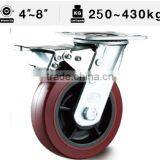 72 Series Swivel Total Lock PU Caster Heavy Duty Caster thumbnail-1