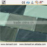 Gray White Black Strip Shape Cube Glass Mosaic Tile for Living Room Hallway Interior Wall Decoration thumbnail-4