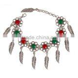 Leaf Alloy Tassel With Resin Diamon Bracelet 2016 Tassel thumbnail-3