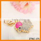 2014 Rhinestone Sheep Cute Animal Keychain , Bag Pendant ZTKC-171 thumbnail-1