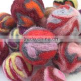 Felt Wool Swirly Pom-poms