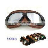 Motocross Goggles Sunglasses Aviator Pilot Cruiser Scooter ATV Goggle 5 Lens thumbnail-5