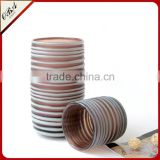 Wholesale Handmade Purple Cylindrical Glass Vase, Hand Carved Art Glass Flower Vase Bottle thumbnail-1