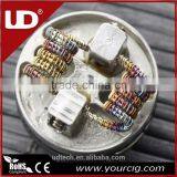 Pre Made Coil UD Premade Coil Staggered Fuse Staple Staggered Fuse Clapton Coil Resistance Wire For Goblin Mini v3 RBA/RDA