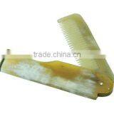 Buffalo and ox Horn Comb Black,brown Stylish and Latest Design With Folding for Cool Guys Indian Manufacturer and Supplier thumbnail-2