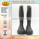 Green Black Cheap PVC Safety Rain Boots thumbnail-3