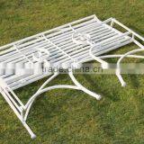 Gothic Style White Cast Iron Bench thumbnail-5