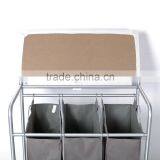 Vivinature 3 Bag Laundry Sorter With Folding Table thumbnail-2