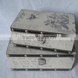 Eiffel Tower Design Set 2 Linen Printing Storage Box thumbnail-2