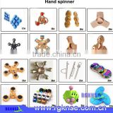 2017 New Design Hight Quality relieve stress ABS+stainless steel hand wind fidget spinner toys