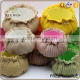 10cm Height Pleasant Jute Burlap Linen Material Flower Pot Price thumbnail-5