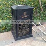 Arlau Aluminum Alloy Shopping Mall Trash Can thumbnail-3