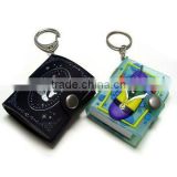 3D pvc keychain with book