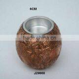 Embossed Floral Patterns Copper T Light Holder Available in Other Sizes thumbnail-1