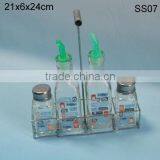 4 Pcs Spice & Oil Bottle Rack Set thumbnail-1