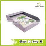 Desktop Orgainzer A4 Papers Documents Stationery Holder Files Tray, Gray thumbnail-1