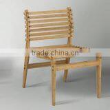 Heavy-duty Bamboo Dining Round Table and Chair Set thumbnail-2