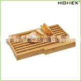 Bamboo Bread Slicer Bread Cutting Board With Knife Homex BSCI/Factory thumbnail-1