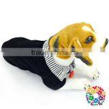 Black Short Sleeve Pet Dog Coat ,Stripe Collar With Button Pet Dog Clothing ,Little Red Bowknot Pet Dog Clothing thumbnail-6