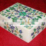 Marble Inlay Box, Marble Inlay Jewellery Box, Marble Boxes thumbnail-1