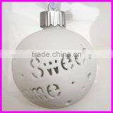 Christmas Ceramic Hollow Flower LED Ball for Magic Light Decoration thumbnail-4