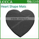 High-grade Heart-shaped Stone Insulation Pad, Western-style Food Meal Pad thumbnail-1