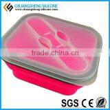 Portable Office Lunch Case, FDA Silicone Food Box, Fruit Container