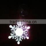 Acrylic LED RBG Flashing Snowflake With Sucker Suction Cup Ornament thumbnail-1