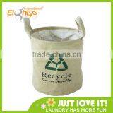 Recycle Flax Fabric Folding Linen Laundry Baskets thumbnail-1