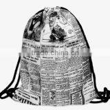 Drawstring Backpack Tote School Bag Bookbags Sport Pack String Bags 3D Designs thumbnail-4