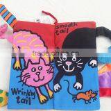 Soft Safety Kitty Tails Cloth Book Infant Educational Early Unfolding Developmental Baby Toy thumbnail-2
