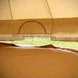Hot Sell Dia 3m 4m 5m Bell Tents for Camping Canvas Material thumbnail-5